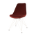 Essence Metal eetkamerstoel velvet rood - wit onderstel