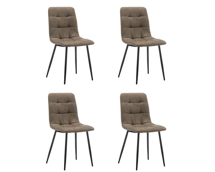 Furnihaus Eetkamerstoel Jaxx - Groen - Set van 4