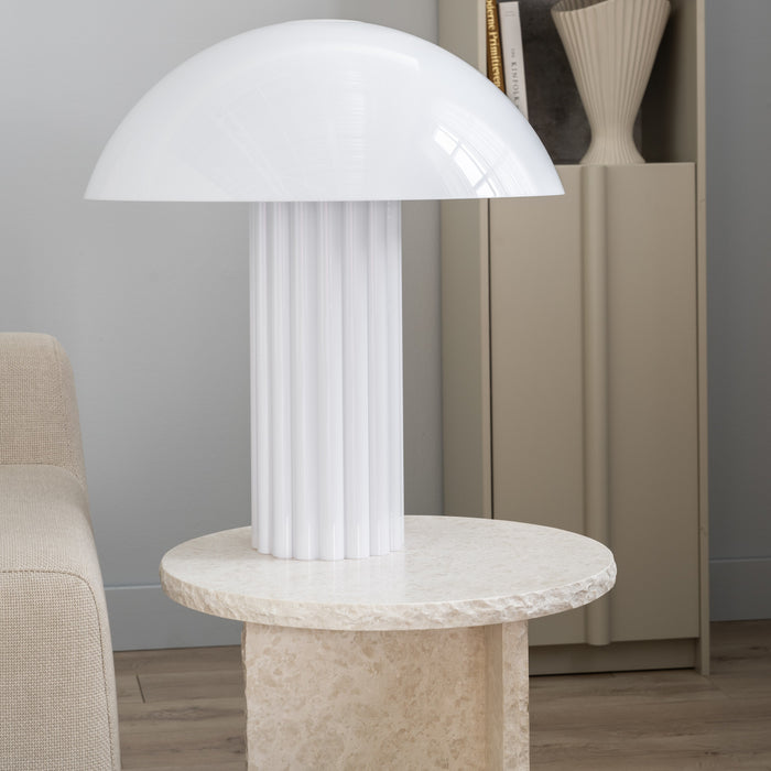 Ferm Living Mineral Sculptural Bijzettafel - Bianco Curia