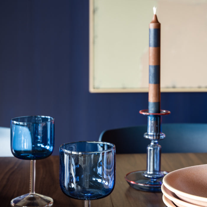 HAY Flare Kandelaar Medium - Blauw