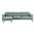 by fonQ Lewis Chaise Longue Links - Scandi Green
