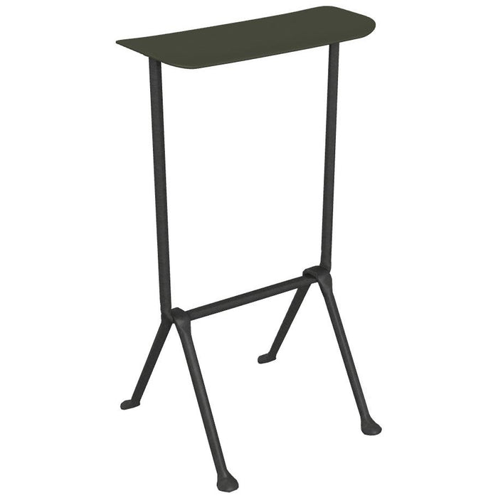 Officina barkruk H75 polypropylene antraciet|donkergroen