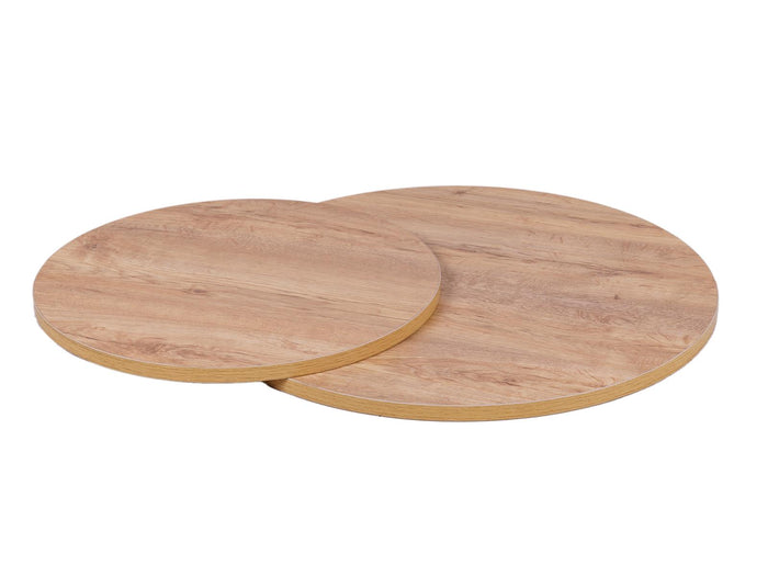 Salontafel set Kiev 62 en 49 cm kruisframe zwart