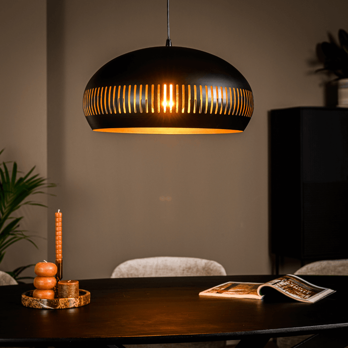 Vurna - Janelle hanglamp 1L 50 cm breed zwart