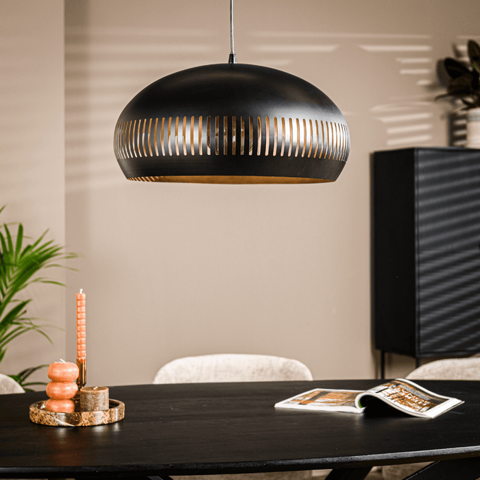 Vurna - Janelle hanglamp 1L 50 cm breed zwart
