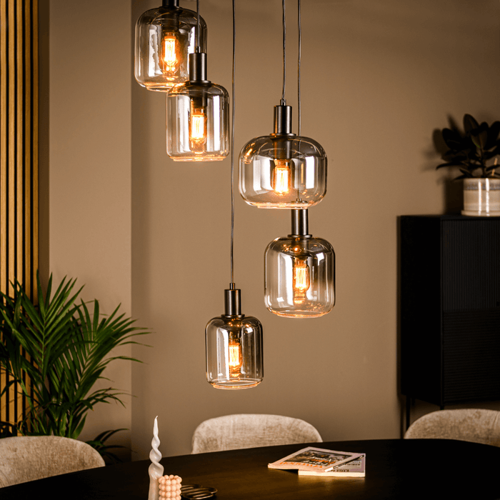 Vurna - Joséphine hanglamp smoke glas 5L