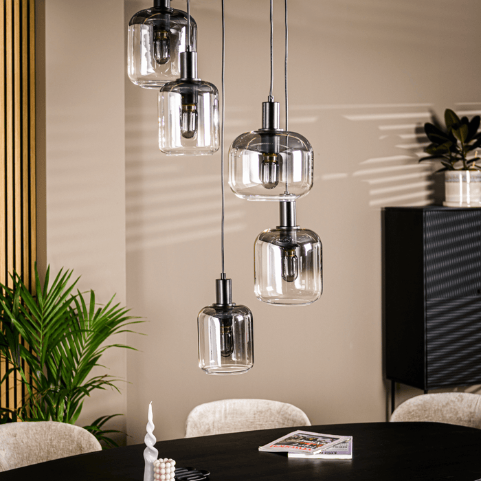 Vurna - Joséphine hanglamp smoke glas 5L