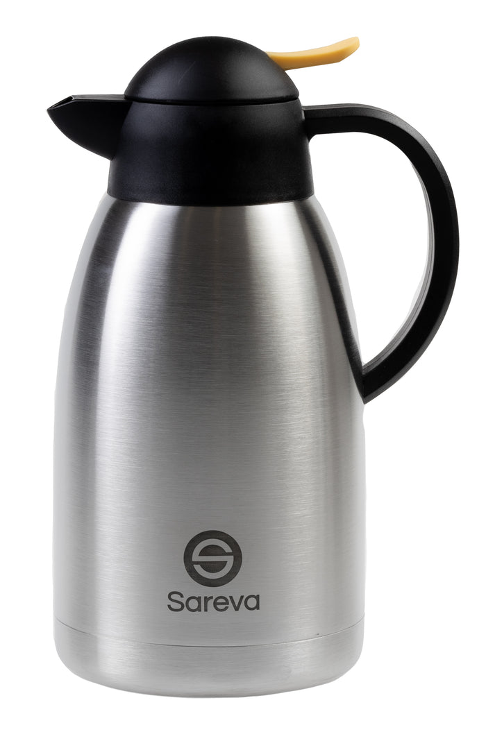 Sareva Thermoskan RVS Geel 2 Liter