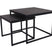 MaximaVida vierkante salontafel set Chicago XL zwart 60 cm