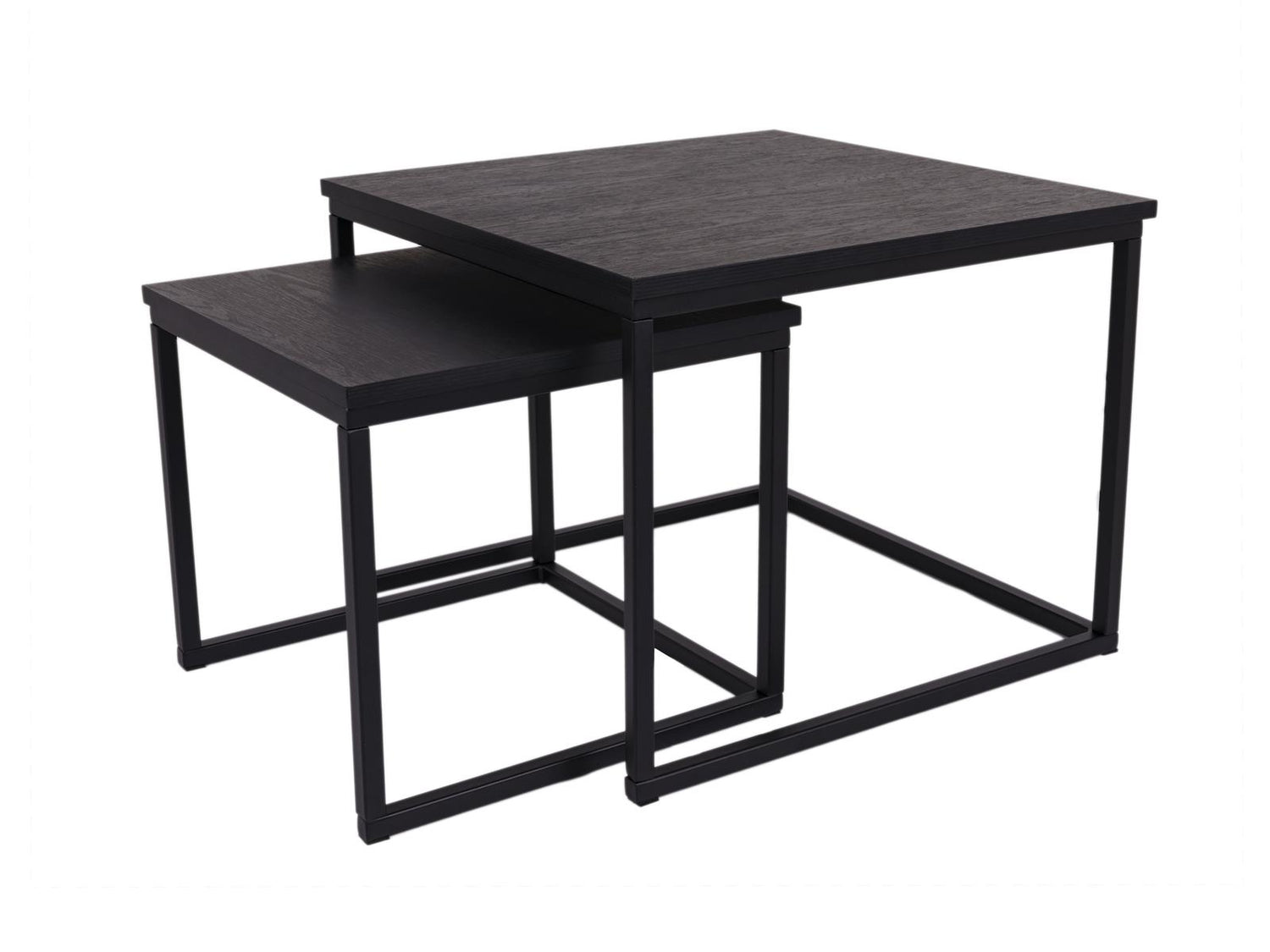 MaximaVida vierkante salontafel set Chicago XL zwart 60 cm