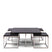 Riviera Maison Nomad Cofee Table S|5, black  -  106.0x106.0x51.0 cm