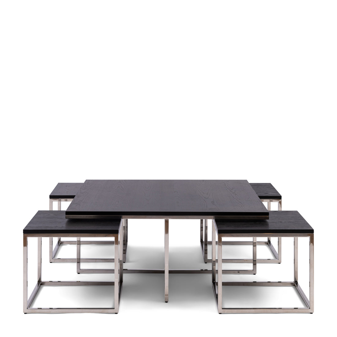 Riviera Maison Nomad Cofee Table S|5, black  -  106.0x106.0x51.0 cm