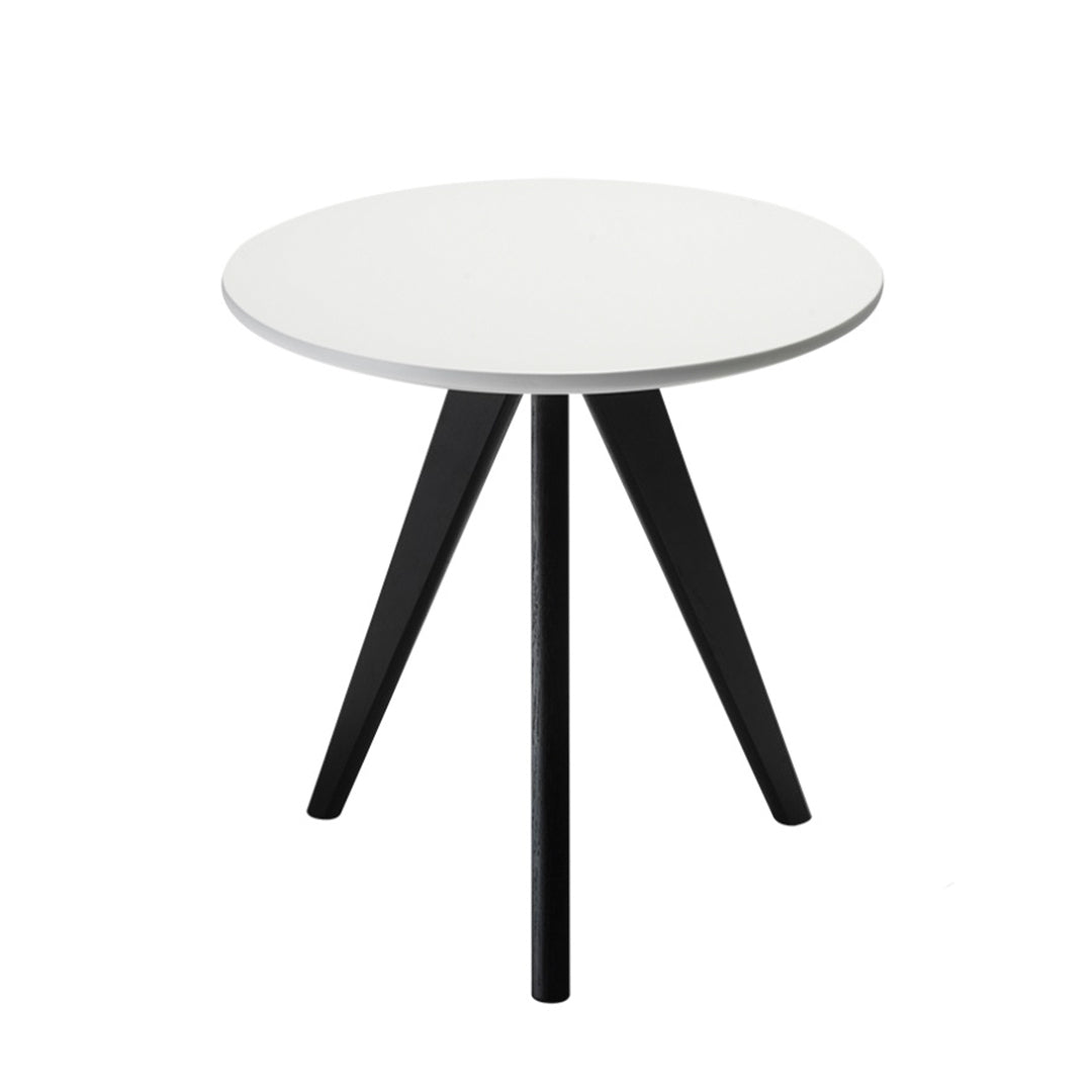 Hioshop Livie salontafel rond zwart|wit.