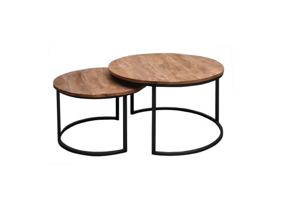 Brix Salontafel Jamie Black - Set van 2