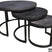 Maison de France | Salontafel - set van 3 | Unique Black | Industrieel