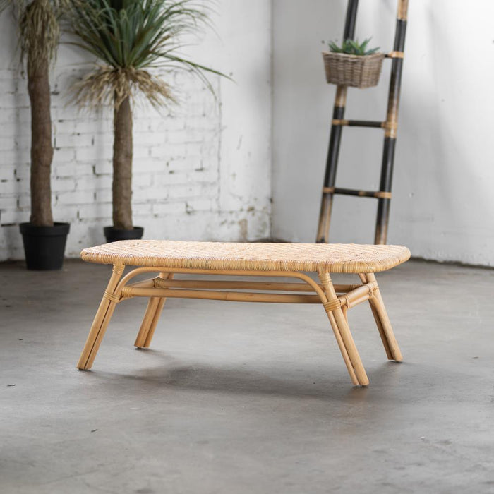 Giga Meubel  Bijzettafel Rotan - 100x70x38cm - Salontafel Maya Groot