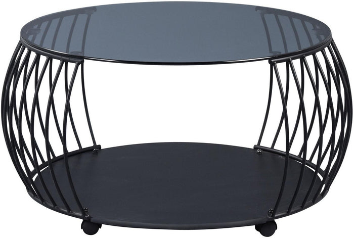 M2 Kollektion Shangai Glazen Salontafel Ø80 cm