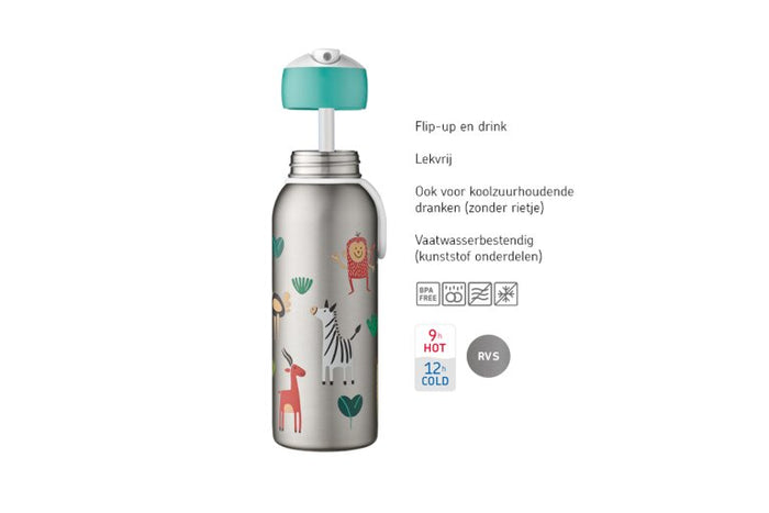 Isoleerfles flip-up Campus 350 ml - Frozen 2