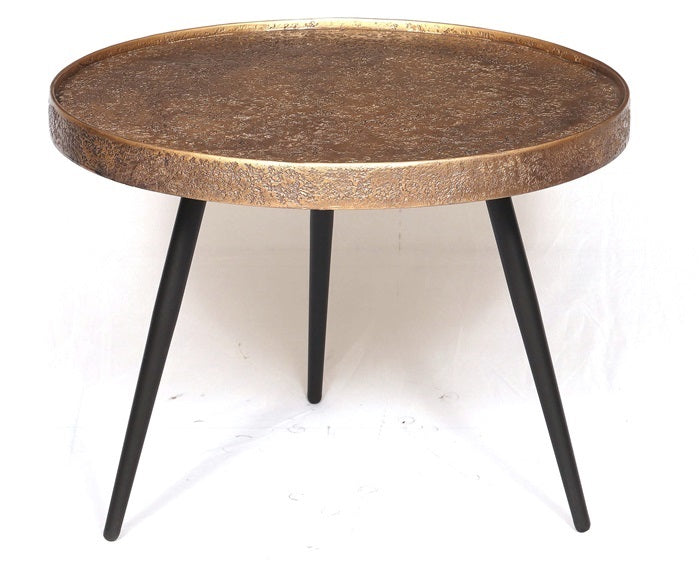 Homestylingshop Ronde salontafel - bijzettafel goud - salon tafel 58 …