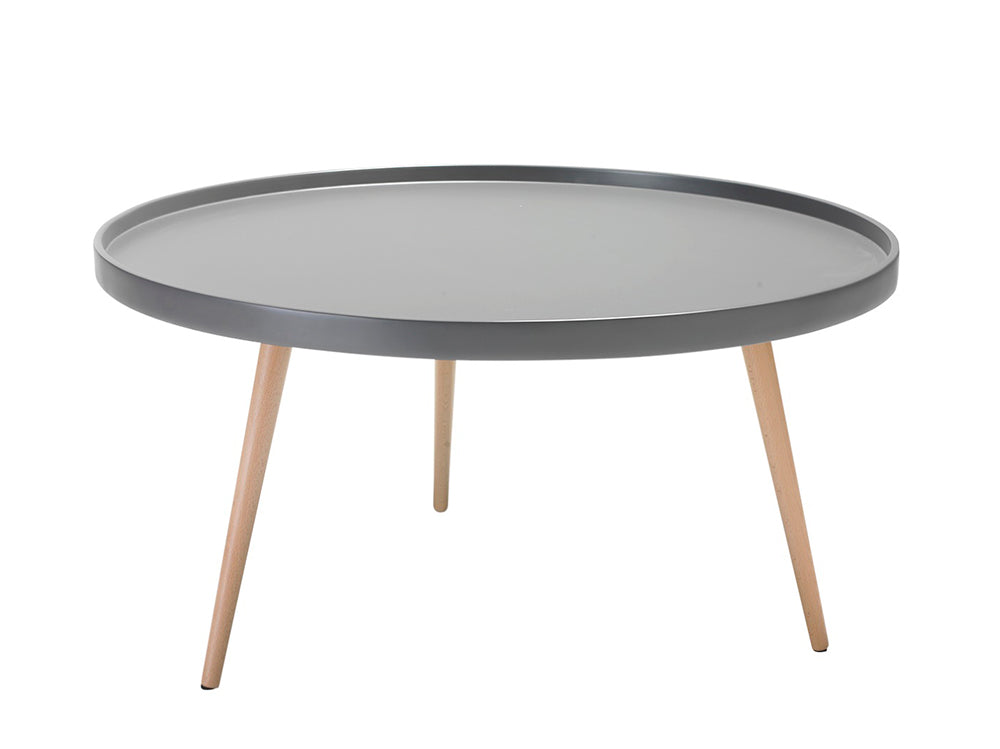 Hioshop Osaka ronde salontafel grijs 90 cm.