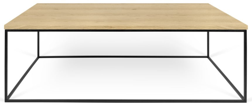 TemaHome Gleam Salontafel 120x75x40 - Eiken - Zwart Metaal