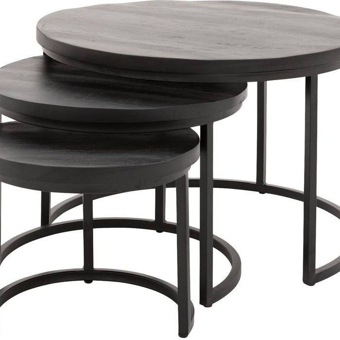 Goossens Salontafel Jelle XL in Mango zwart was