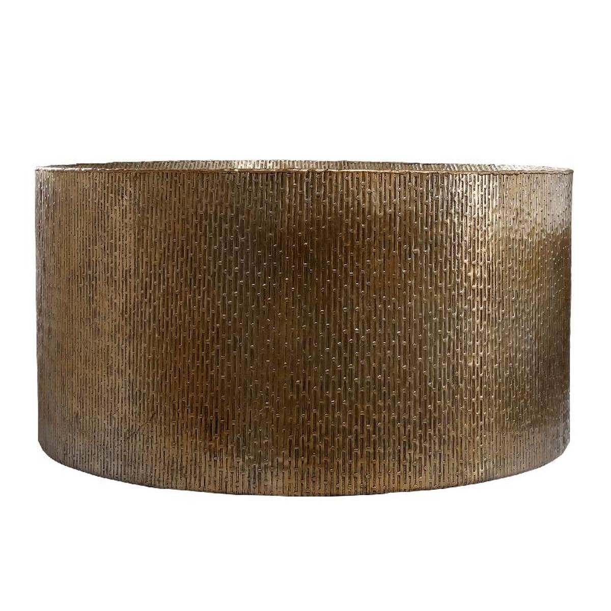 PTMD Mave Ronde Bijzettafel - H40 x Ø80 cm - Aluminium - Goud