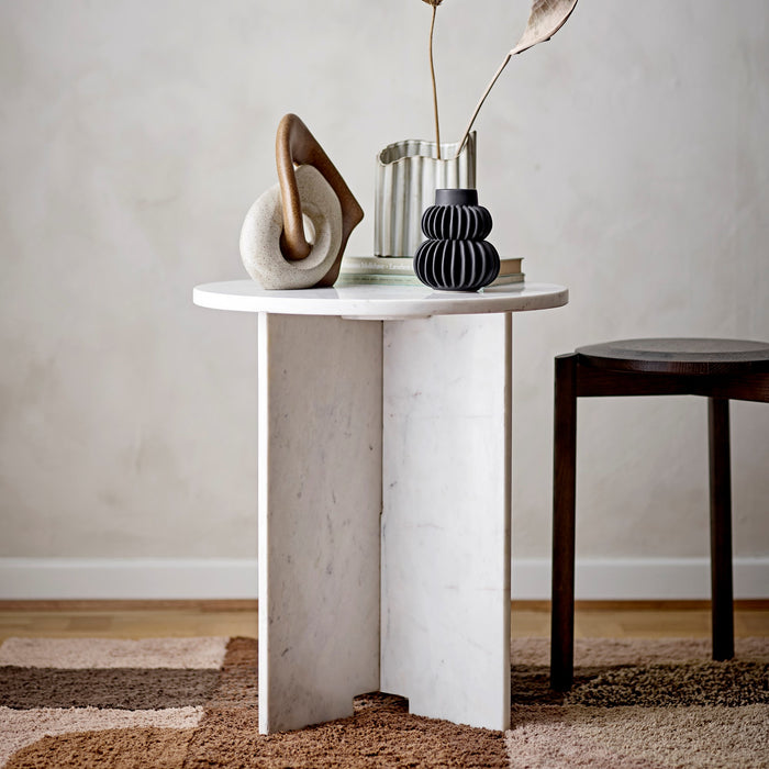 Bloomingville Jasmia Bijzettafel - 53 x Ø 46 cm - Wit