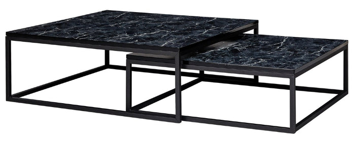 Sky Style Lily Vierkante Salontafel Set Zwart