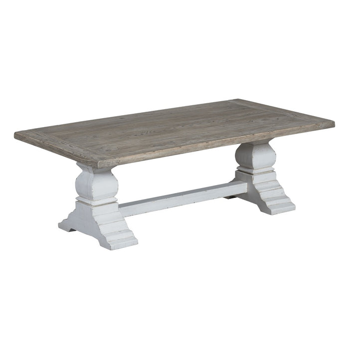 Tower Living | Amanda Salontafel | Grenenhout | Wit | 75 x 135 x 45