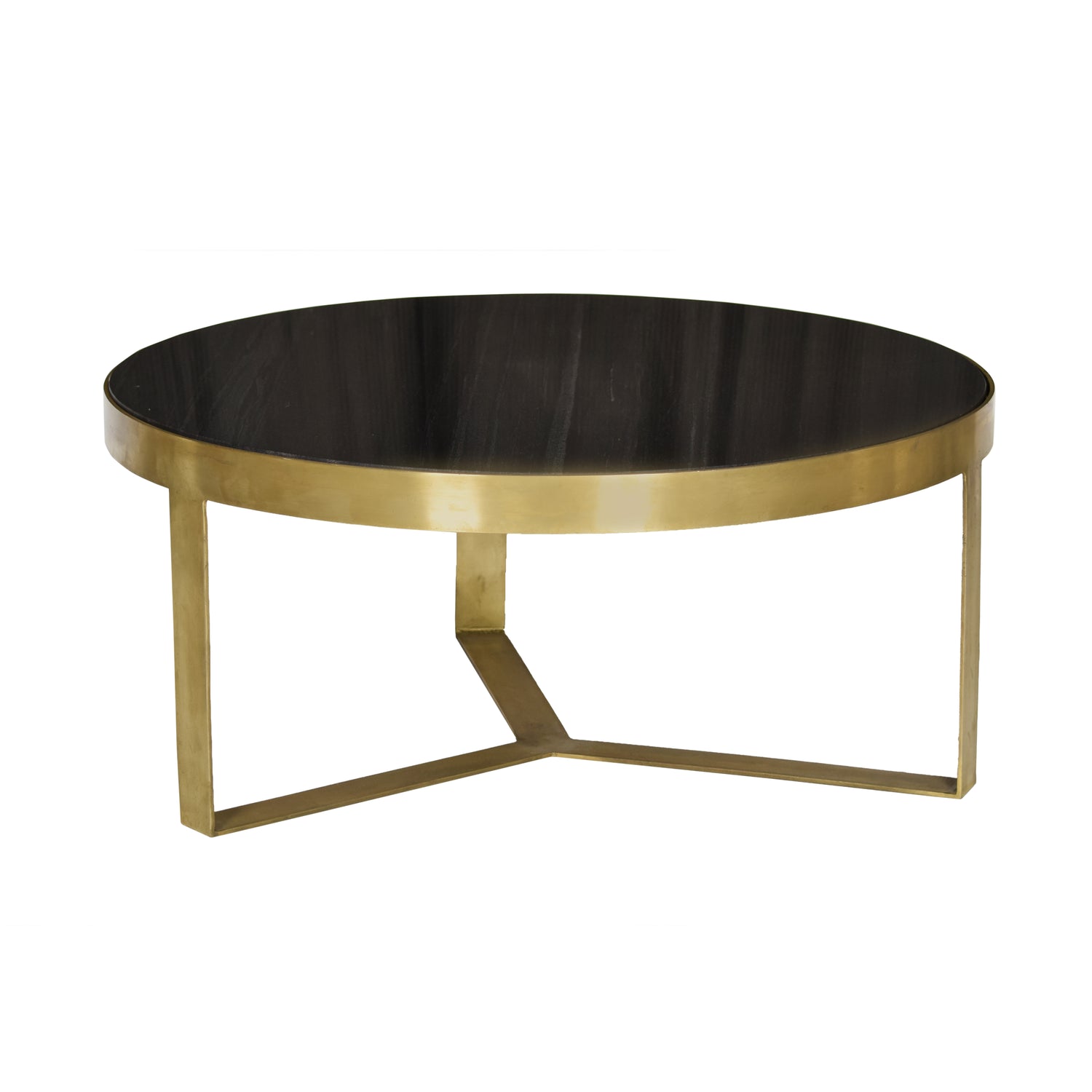 Livingfurn - salontafel Glennis Marble Black Gold - 80cm