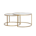 Light & Living Salontafel Duarte - Goud - Ø65+Ø75cm