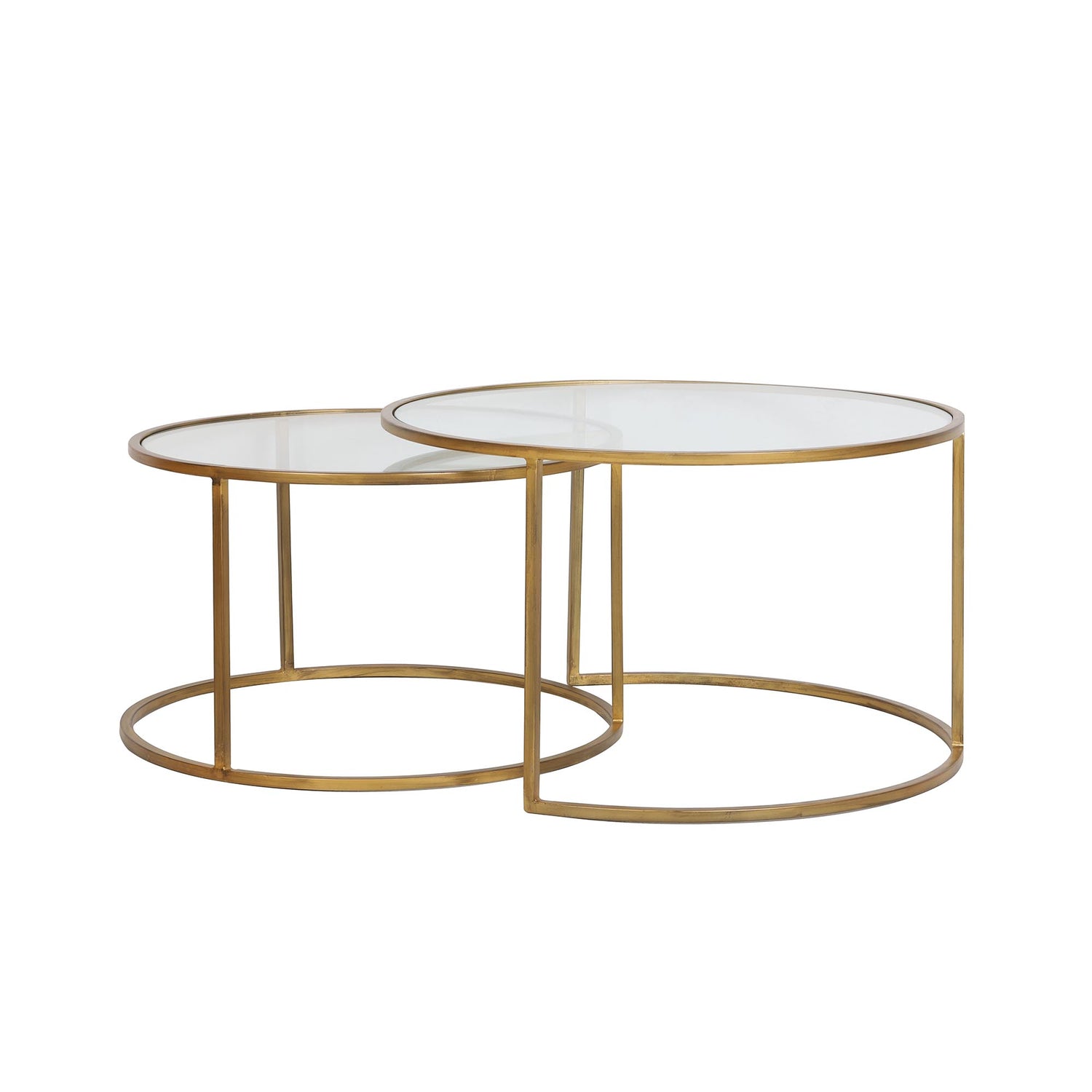 Light & Living Salontafel Duarte - Goud - Ø65+Ø75cm