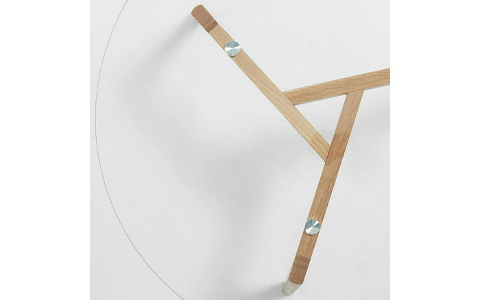 Kave Home - Kirb salontafel glas Ø 90 cm
