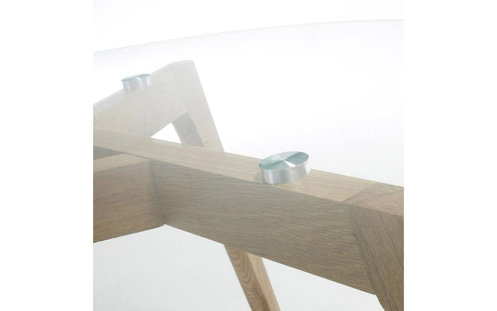 Kave Home - Kirb salontafel glas Ø 90 cm