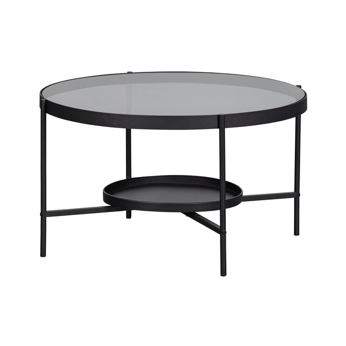 WOOOD Salontafel Jitske - Metaal - Zwart - 46x80x80