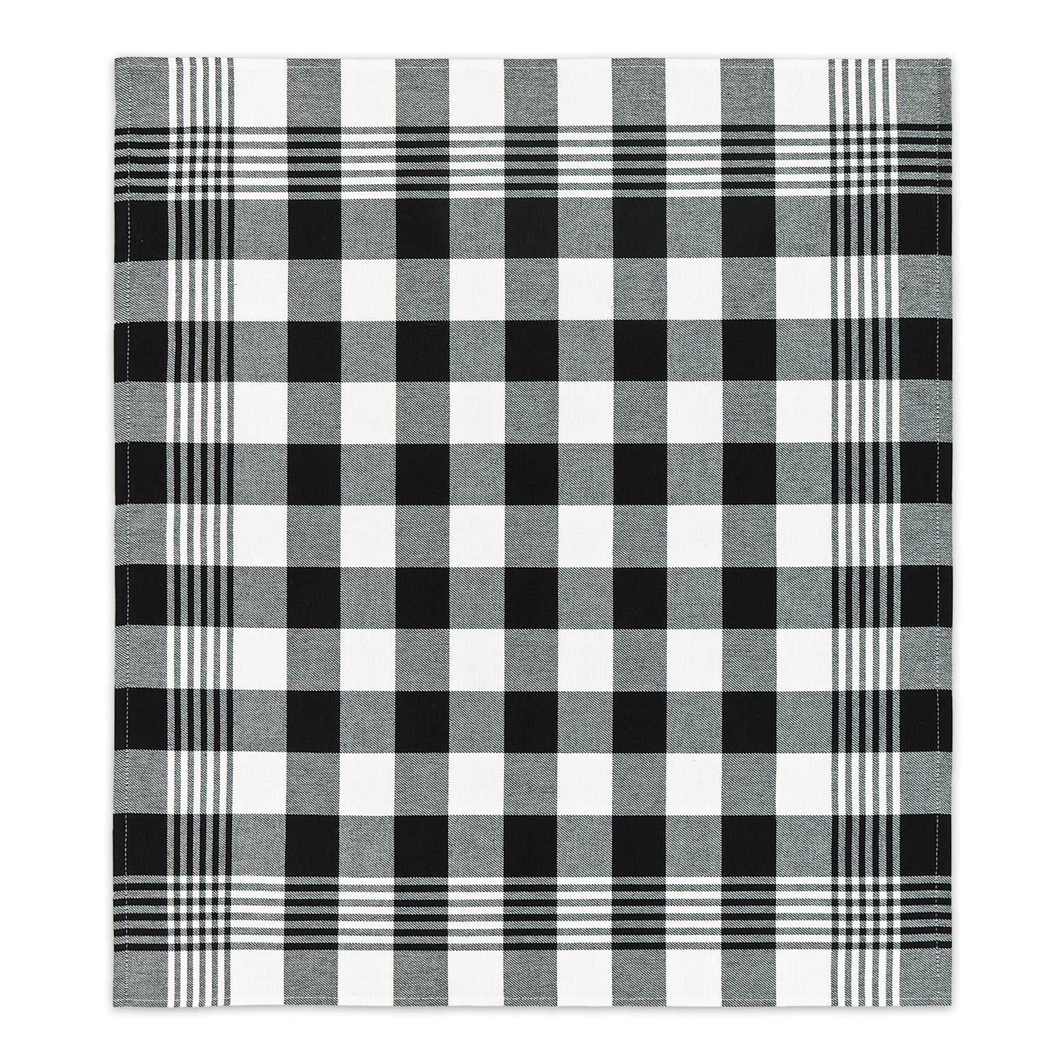 DDDDD theedoek Block - 60x65cm - Zwart - 6 stuks