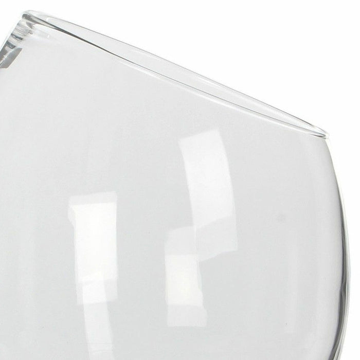 Mica Decorations schuine vaas|schaal - gerecycled glas - D23 x H25 cm