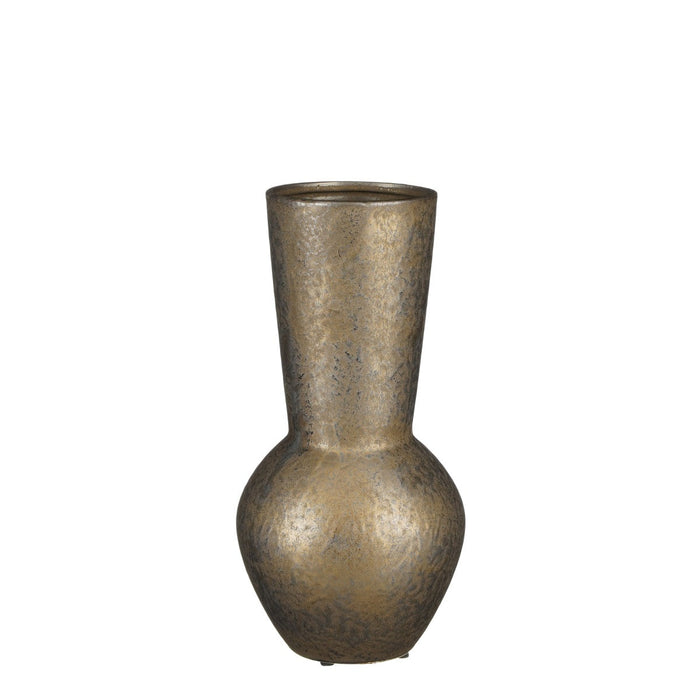 Mica Decorations Lora Vaas - 18x18x35 cm - Keramiek - Brons