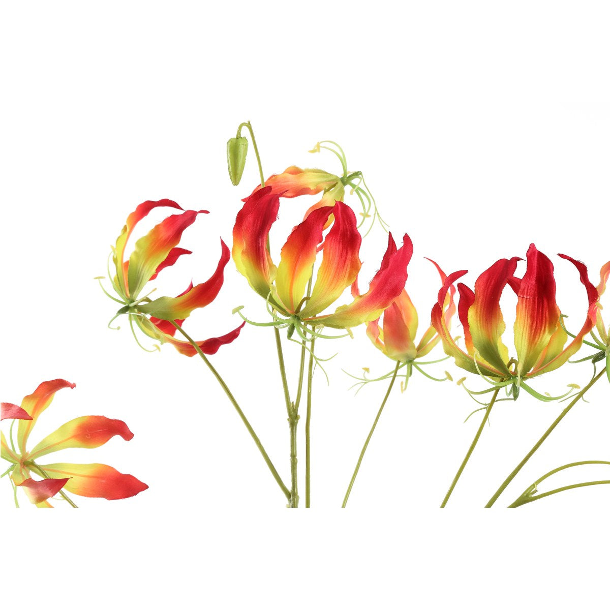 PTMD Lelie Kunstbloem - 110 x 42 x 107 cm  - Kunststof - Rood