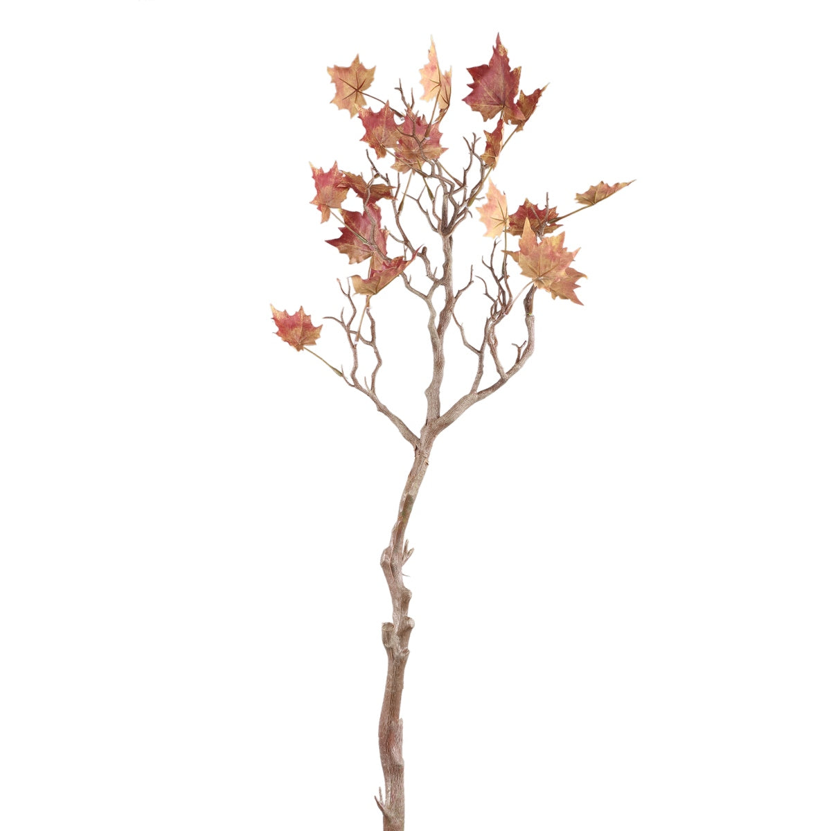 PTMD Leaves Kunsttak - 41x38x85 cm - PE - Rood