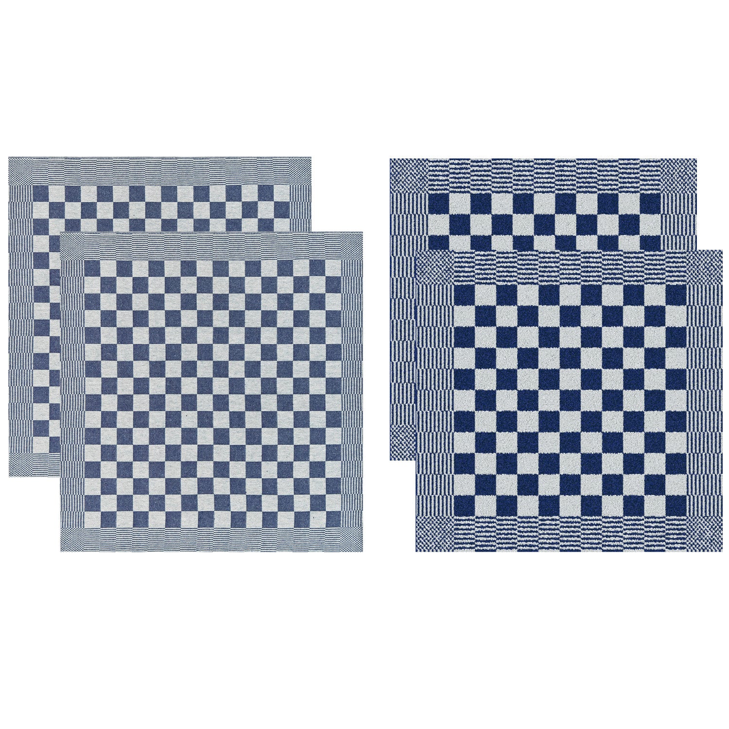 DDDDD 2x theedoek + 2x keukendoek Barbeque - Blauw