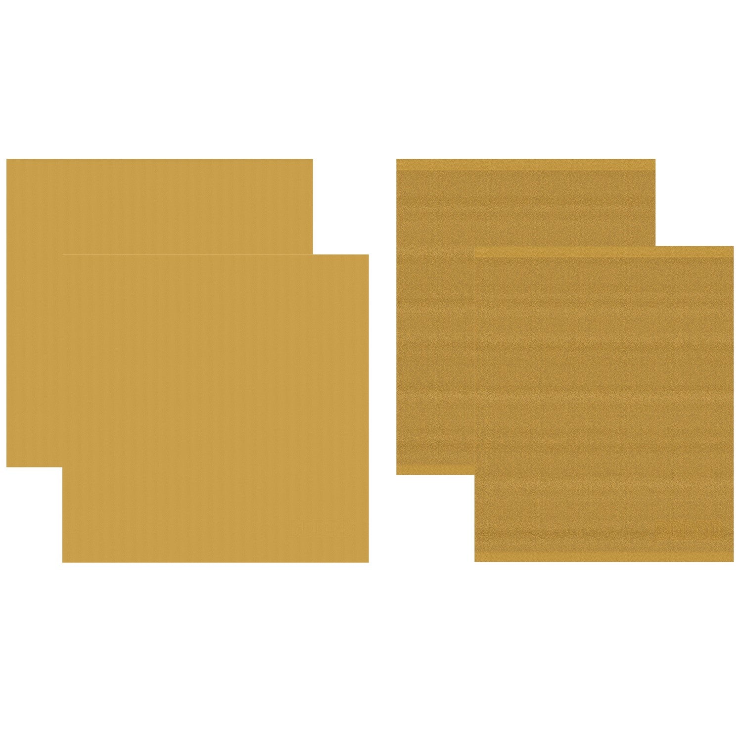 DDDDD 2x theedoek + 2x keukendoek Logo - Ochre