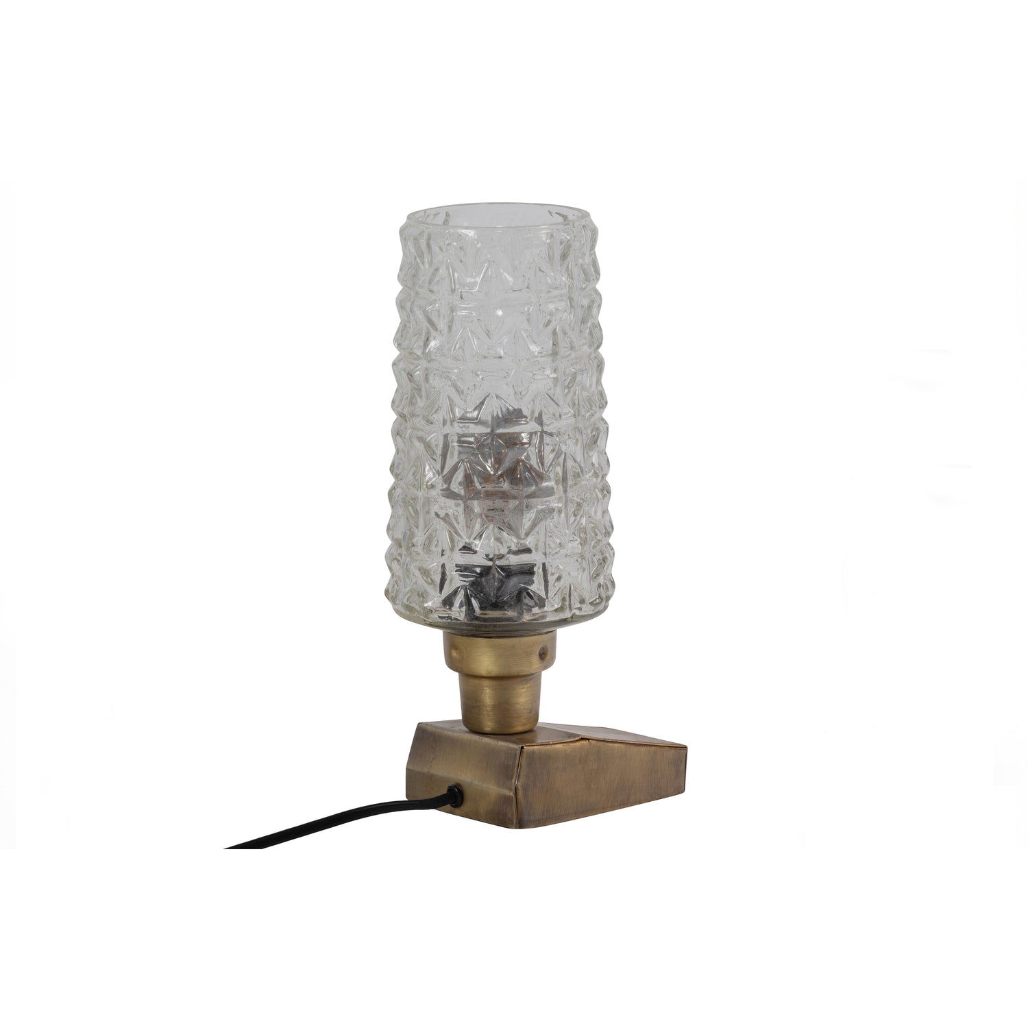 WOOOD Charge Tafellamp - Metaal|Glas - Antique Brass - 31x12x10