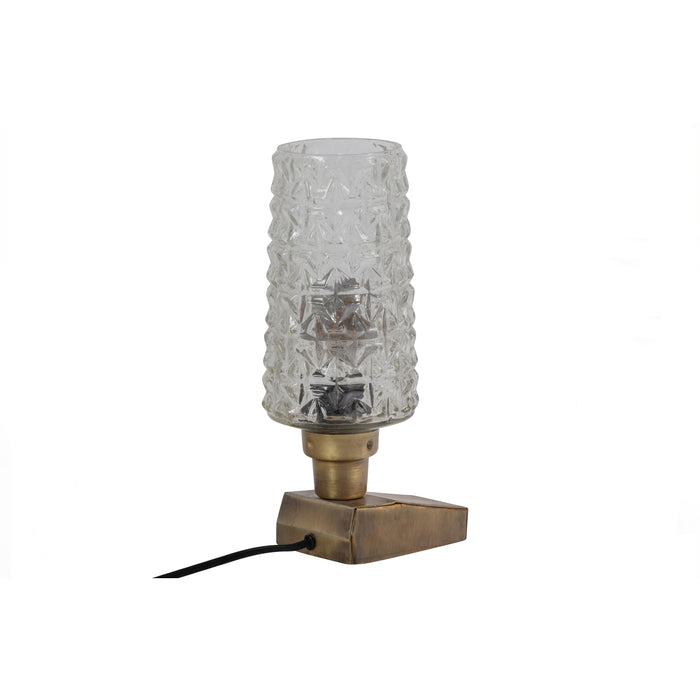 WOOOD Charge Tafellamp - Metaal|Glas - Antique Brass - 31x12x10