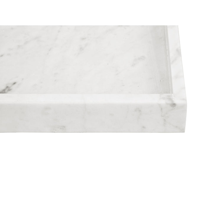 present time - Tray Marble medium white