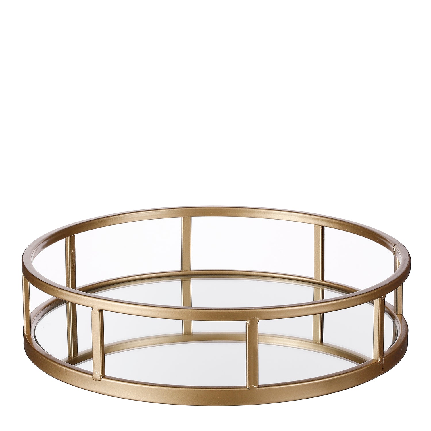 Mica Decorations Decoratie Dienblad - H7 x Ø30 cm - Goud
