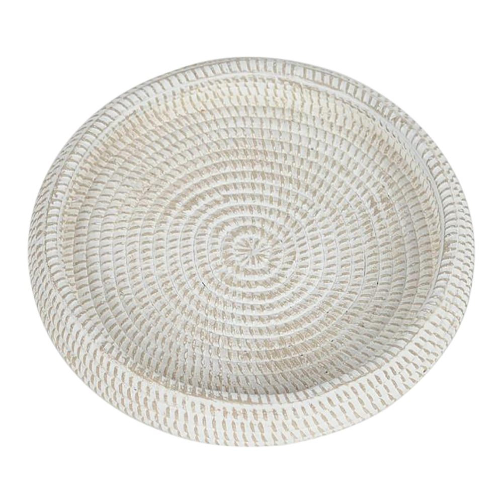 Rasteli Schaal-Ronde Schaal Cement Grijs D 23 cm H 4,5 cm