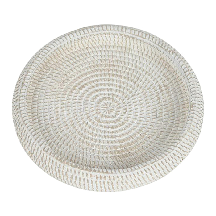 Rasteli Schaal-Ronde Schaal Cement Grijs D 23 cm H 4,5 cm