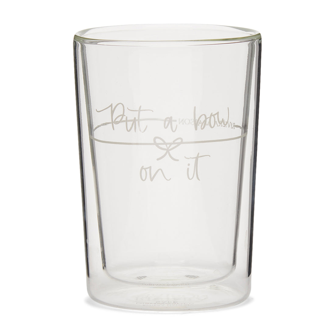 Riviera Maison Theeglas Put A Bow On It Transparant - Maat M - 270ML
